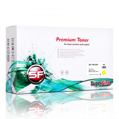 Картридж Brother TN135Y MFC-9440CN/HL-4040CN 4K Yellow SuperFine
