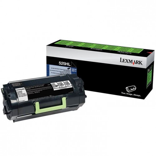 Заправка для Lexmark 525HL (чип) чёрный на 25.000 стр.