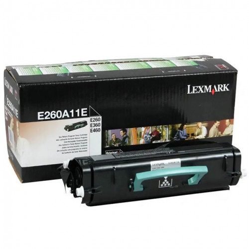 Заправка для Lexmark E260A11E (чип) чёрный на 3.500 стр. Заправка для Lexmark E260A11E (чип) чёрный на 3.500 стр.