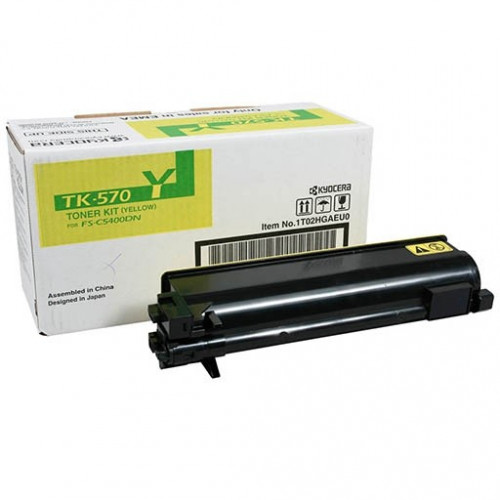Заправка для Kyocera TK-570Y жёлтый цветной на 12.000 стр. Заправка для Kyocera TK-570Y жёлтый цветной на 12.000 стр.