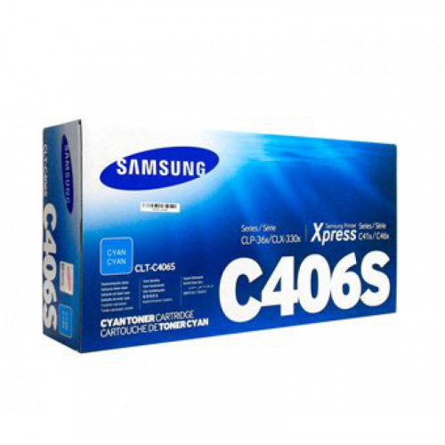 Заправка для Samsung CLT-C406S голубой цветной на 1.000 стр.