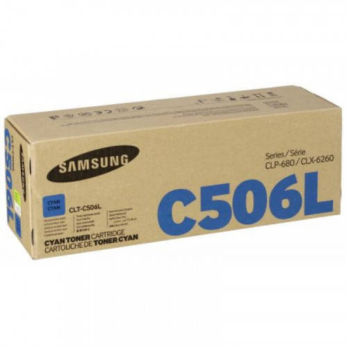 Заправка для Samsung CLT-C506L голубой цветной на 3.500 стр.