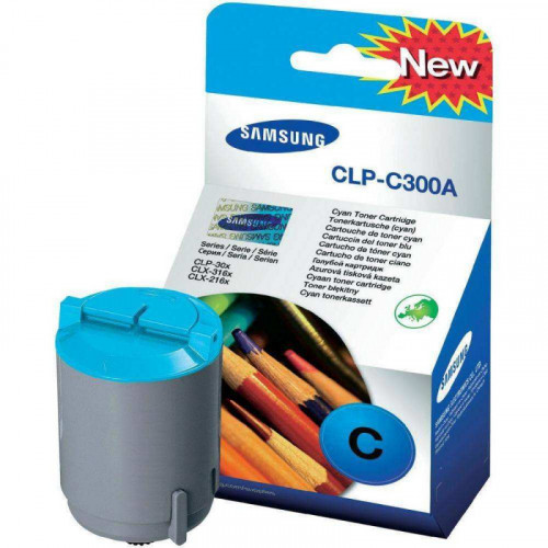 Заправка для Samsung CLP-C300A голубой цветной на 1.000 стр.