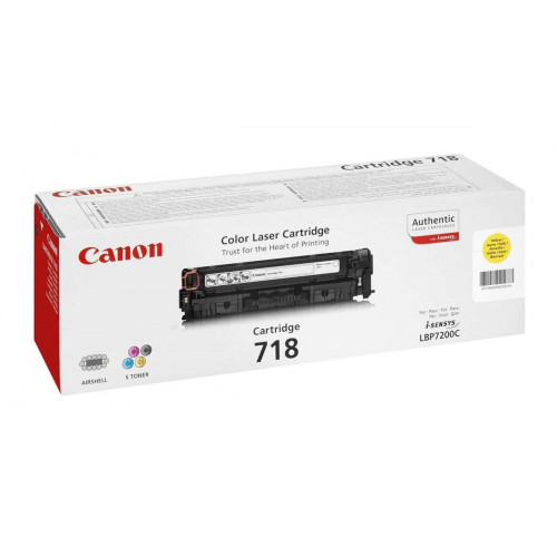 Заправка для Canon Cartridge 718 Y жёлтый цветной на 2.900 стр.
