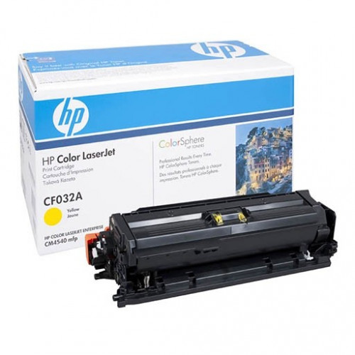 Заправка для HP CF032A жёлтыйй (646A) (чип) цветной на 12.500 стр.