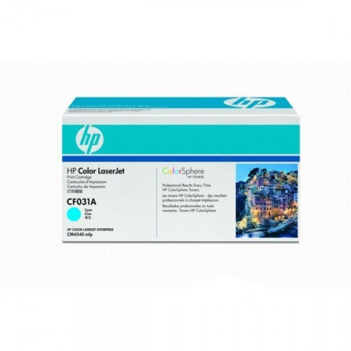 Заправка для HP CF031A голубой (646A) (чип) цветной на 12.500 стр.