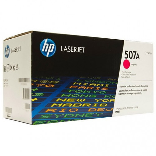 Заправка для HP CE403A пурпурный (507А) (чип) цветной на 6.000 стр.