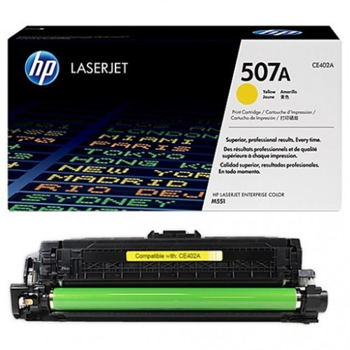 Заправка для HP CE402A жёлтый (507А) (чип) цветной на 6.000 стр.